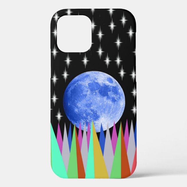 Coques Case-Mate iPhone Lune bleue (Verso)
