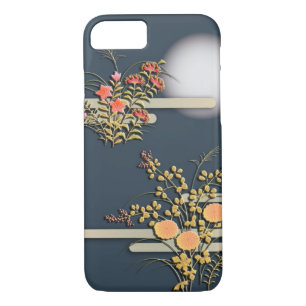 Coques Pour iPhone Lune, brume et fleurs