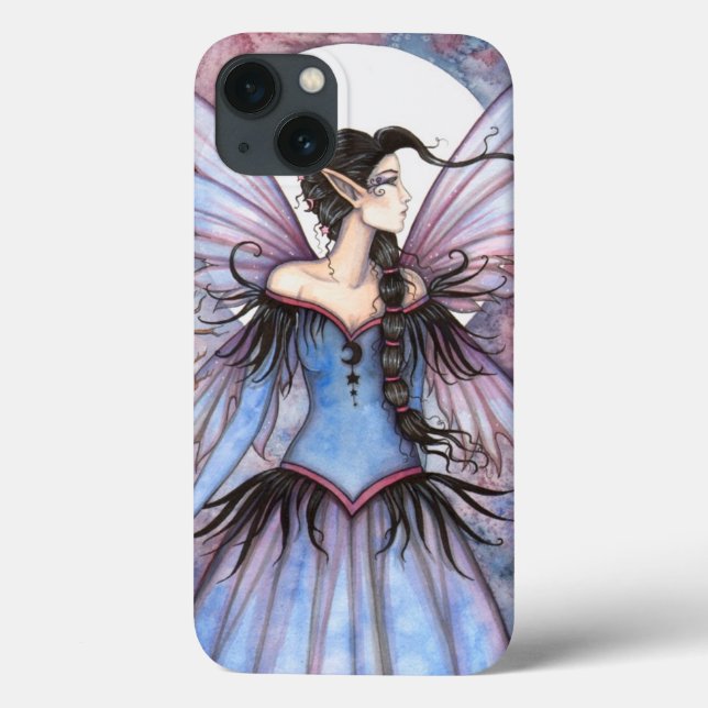 Coques Case-Mate iPhone Lune de la fantaisie féerique d'hiver (Verso)