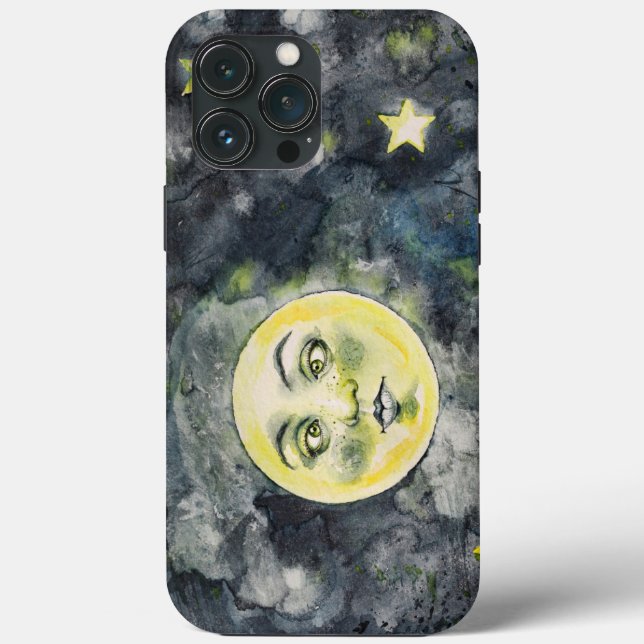 Coques Case-Mate iPhone Lune Drôle Fou Yeux Idiots Bizarre   (Verso)