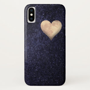 Case-Mate iPhone Case Lune en forme de coeur dans le ciel étoilé