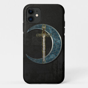 Coque iPhone 11 Lune et épée celtiques