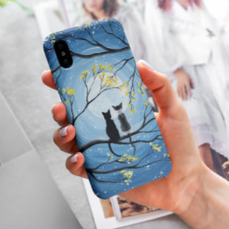 Etui iPhone Case-Mate Lune lunaire avec chats
