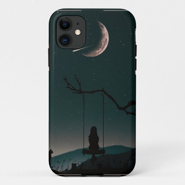 Coques Case-Mate iPhone Lune lunaire Phases Céleste Téléphone Cosmique (Dos)