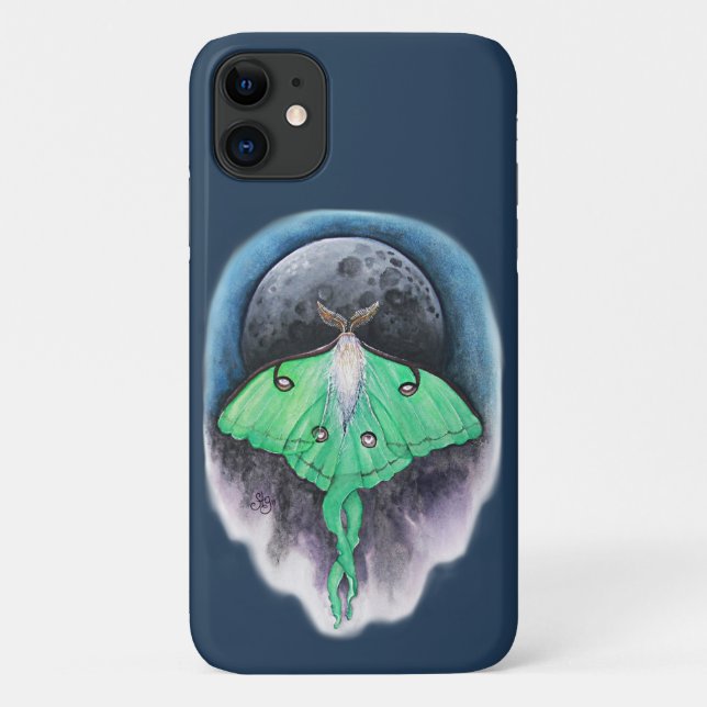 Coques Case-Mate iPhone Lune Papillon de Lune (Dos)