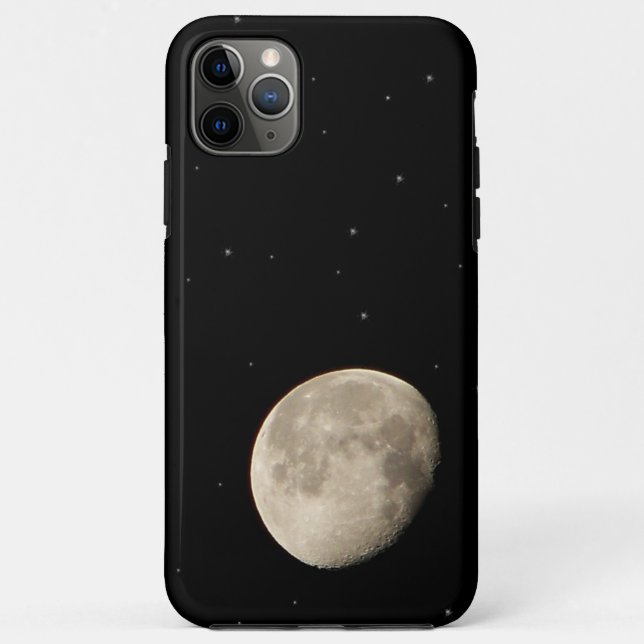 Coques Case-Mate iPhone Lune Photo Starry Black Night Sky Space (Dos)