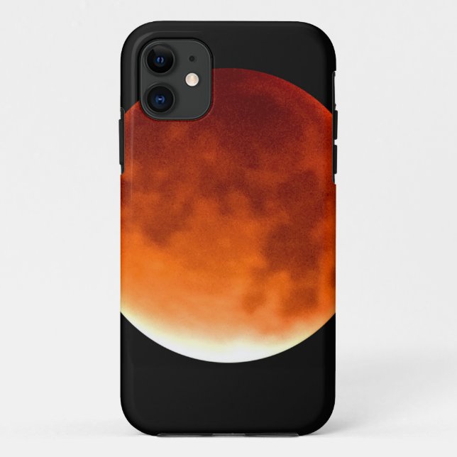 Coques Case-Mate iPhone Lune rouge montante (Dos)