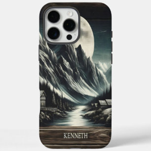 Coque iPhone 16 Pro Max Lune Sur La Montagne