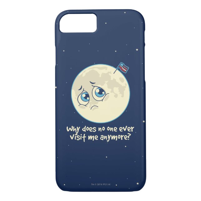 Coques Case-Mate iPhone Lune triste (Dos)