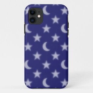 Case-Mate iPhone Case Lunes bleues et étoiles motif