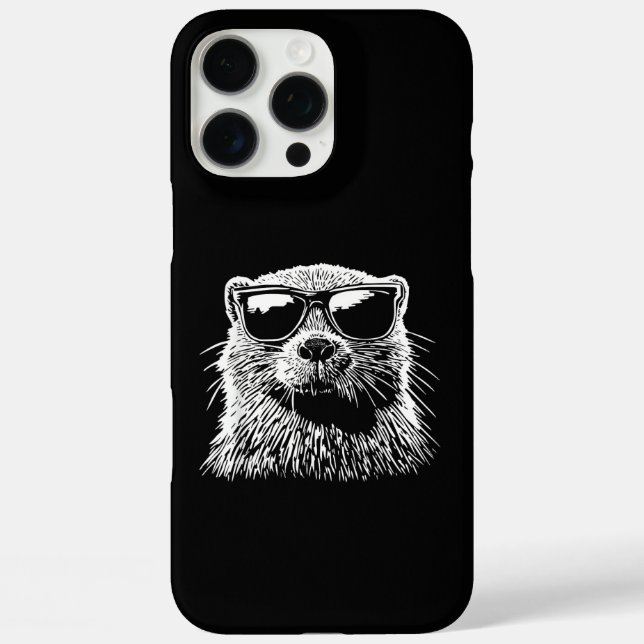 Coques Case-Mate iPhone Lunettes de soleil de castor (Verso)