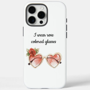 Coque iPhone 16 Pro Max Lunettes de soleil de couleur rose
