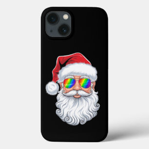 Case-Mate iPhone Case Lunettes de soleil gay visage de Noël Xmas LGBTQ