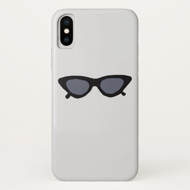 Coques Case-Mate iPhone Lunettes de soleil noires élégantes (Dos)