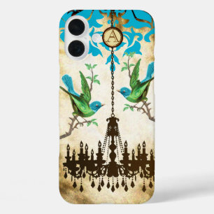 Coques iPhone 16 Plus Lustre Fleur de Cerisier Monogrammé iPhone