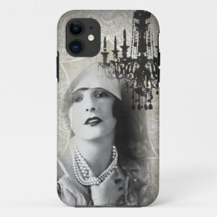 Coque iPhone 11 lustre shabbychic Mode Vintage Paris Lady