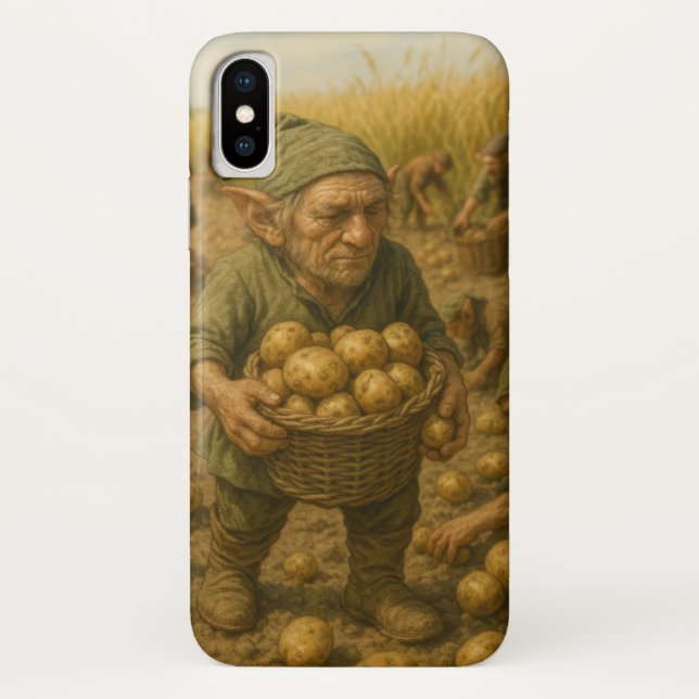 Coques Case-Mate iPhone Lutin à la récolte de pommes de terre (Dos)