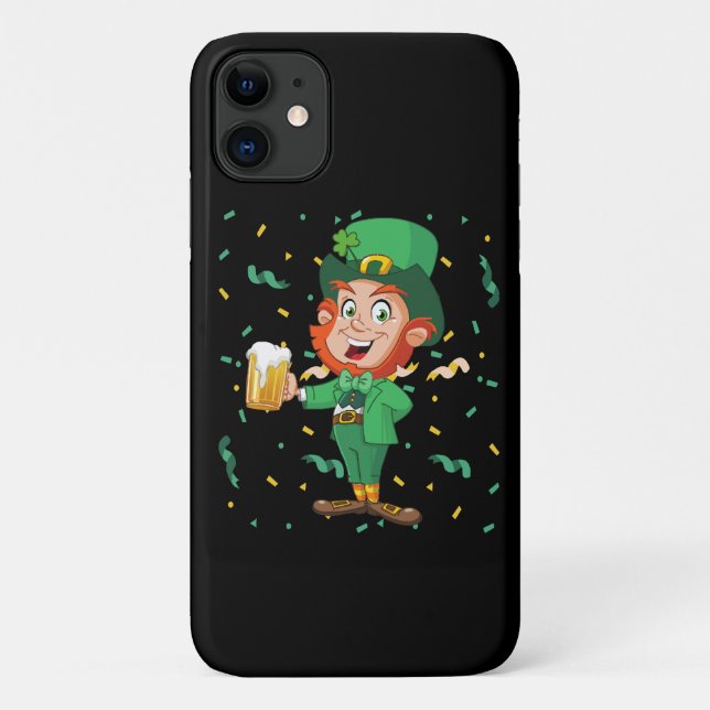 Coques Case-Mate iPhone Lutin buvant de la bière St. Patrick's Day (Dos)
