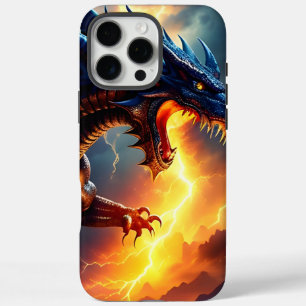 Coque iPhone 16 Pro Max Lutte contre la foudre du dragon