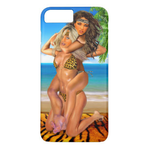 Coque iPhone 8 Plus/7 Plus Lutteuses de la jungle rusées