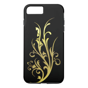 Coques Pour iPhone Luxe Abstrait Fleur en Or Faux