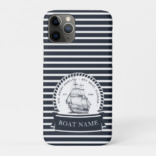 Case-Mate iPhone Case Luxe Blue Boat Nom de famille