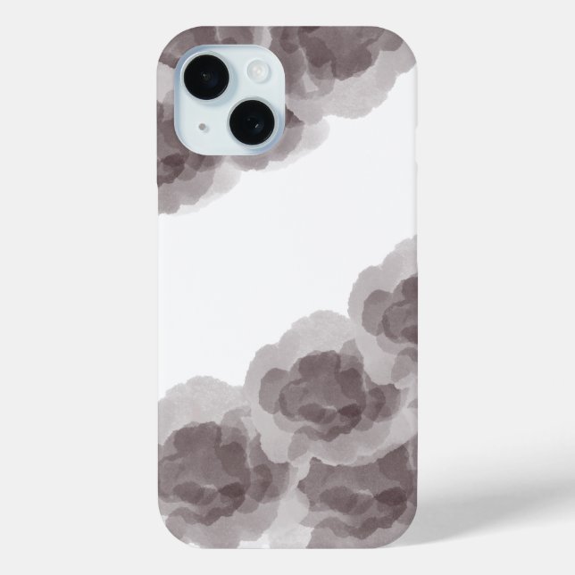 Coques Case-Mate iPhone Luxe Brown Magic Rose Aquarelle Art Abstrait (Verso)