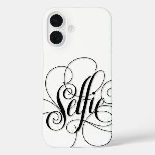 Coque Pour iPhone 16 Luxe calligraphie "Selfie" Lettres Élégant