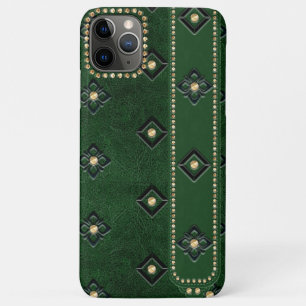 Case-Mate iPhone Case Luxe Cuir Vert Embedded Floral & Studios