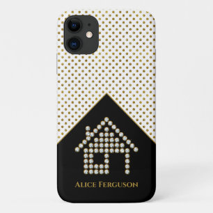 Case-Mate iPhone Case Luxe Diamond Home  Pois d'or