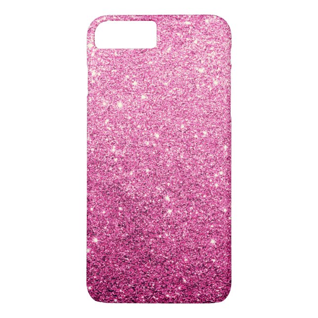 Coques Case-Mate iPhone Luxe rose élégant de parties scintillantes (Dos)