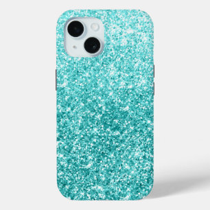 Coque Case-Mate iPhone Luxe Turquoise Parties scintillant Gradient