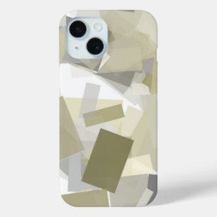Coque Case-Mate iPhone Luxe Vert gris blanc Aquarelle Art Abstrait