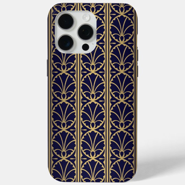 Coques Case-Mate iPhone Luxueux Design Textile Art Déco. (Verso)