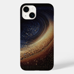 Coque Case-Mate iPhone Luxueux Galaxie en Mosaïque Tourbillon Cosmique Or