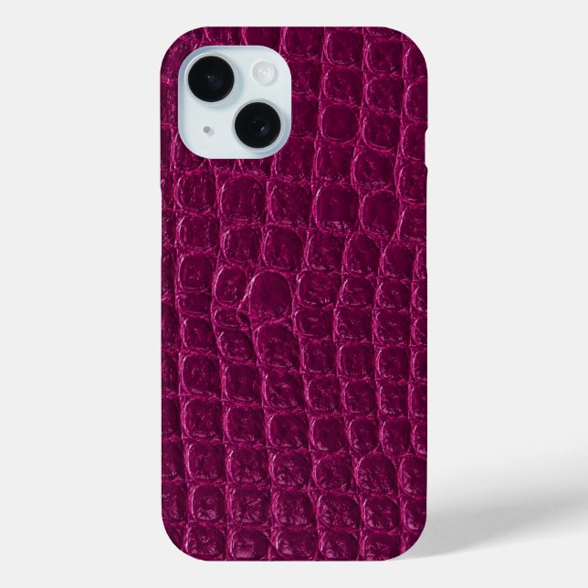 Coques Case-Mate iPhone Luxury Crocodile Leather Monogram Gold Initial  (Verso)