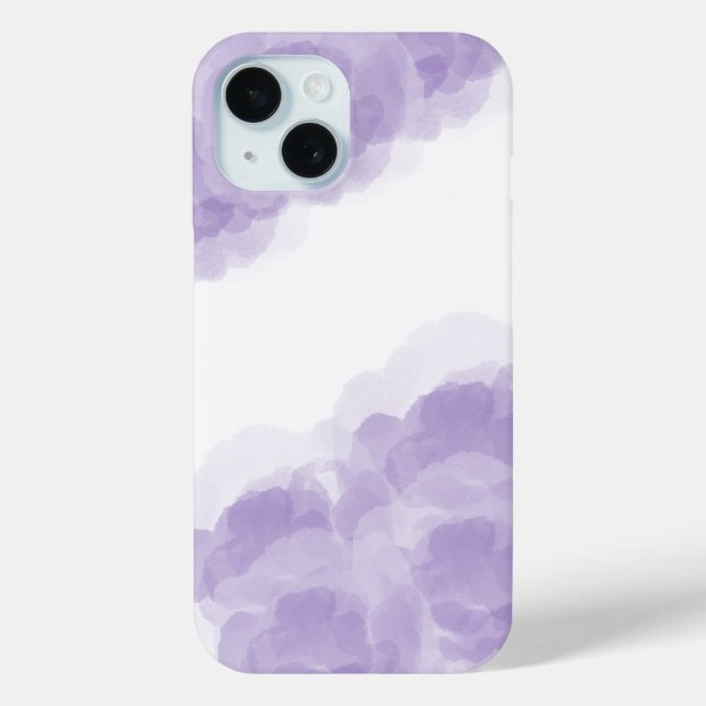 Coques Case-Mate iPhone Luxury Purple Magic Rose Aquarelle Art Abstrait (Verso)