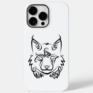 Coque Case-Mate iPhone Lynx tribale noire et blanche