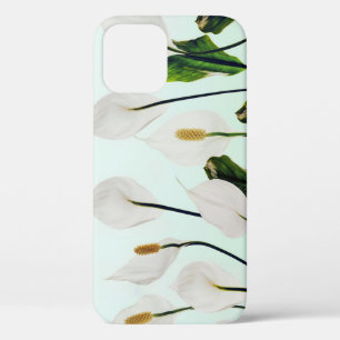 Case-Mate iPhone Case Lys Blancs Fleurs Bleu sans joint