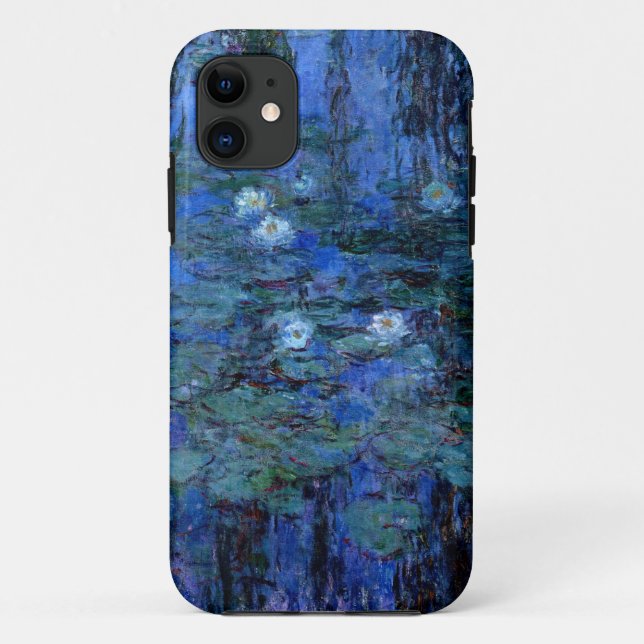 Coques Case-Mate iPhone Lys d'eau bleu Claude Monet (Dos)