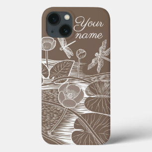 Case-Mate iPhone Case Lys d'eau marron