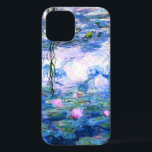 Case-Mate iPhone Case Lys d'eau rose Monet<br><div class="desc">Un coque Monet rose nénuphar iPhone 12 avec de belles nénuphars roses flottant dans un étang bleu calme avec des nénuphars. Un grand cadeau Monet pour les amateurs d'impressionnisme et d'art français. Impressionnisme nature serein avec de belles fleurs et paysage étang pittoresque iPhone 12 coque.</div>