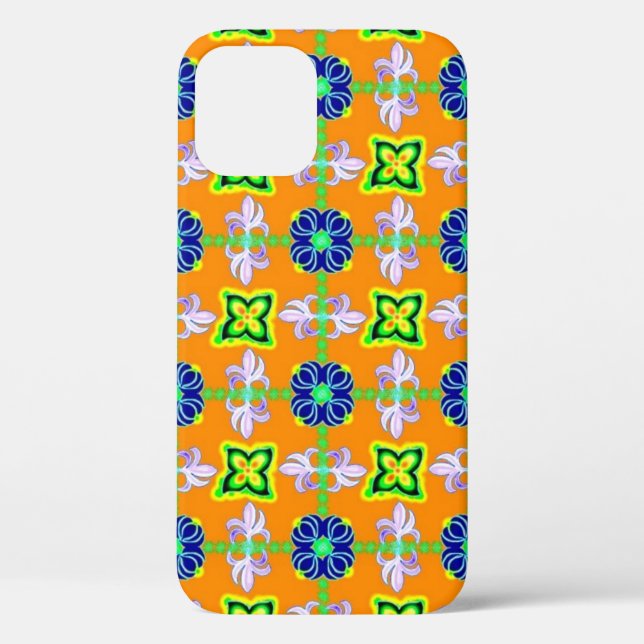 Coques Case-Mate iPhone Lys et marguerites rétro sur jaune (Verso)