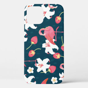 Case-Mate iPhone Case Lys Flamant rose : Design Vintage tropical.