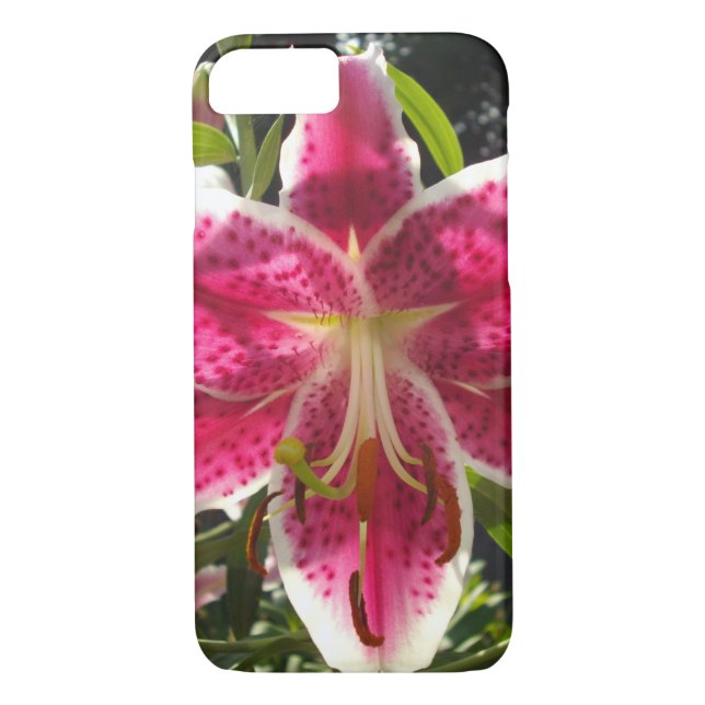 Coques Case-Mate iPhone Lys roses fleurs tropicales roses rose (Dos)