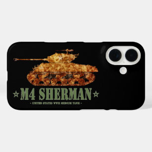 Coque Pour iPhone 16 M4 Sherman Deux 2ÈME GUERRE MONDIALE américains à 