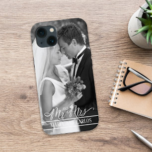 Case-Mate iPhone Case M. et Mme Calligraphy Script Photo personnalisée
