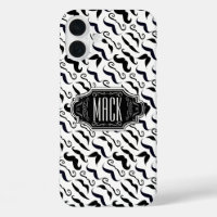 M. Mustache Hipster Motif