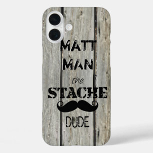 Coque Pour iPhone 16 Plus M. Mustache Hipster Motif