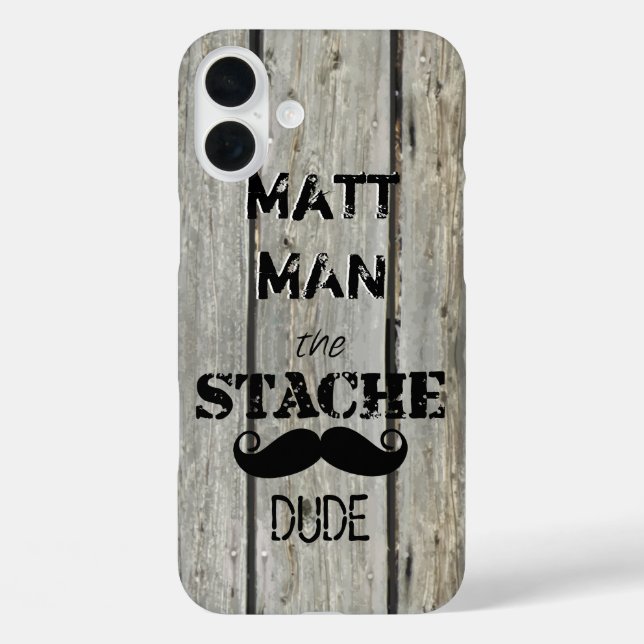 Coques Case-Mate iPhone M. Mustache Hipster Motif (Verso)